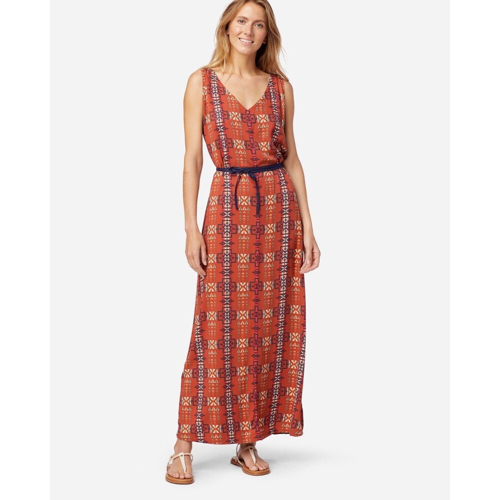 Pendleton Aztec Tribal Print Sleeveless Maxi Dress Sz Medium Womens